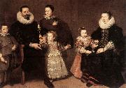 VLIEGER, Simon de Family Portrait ert oil on canvas